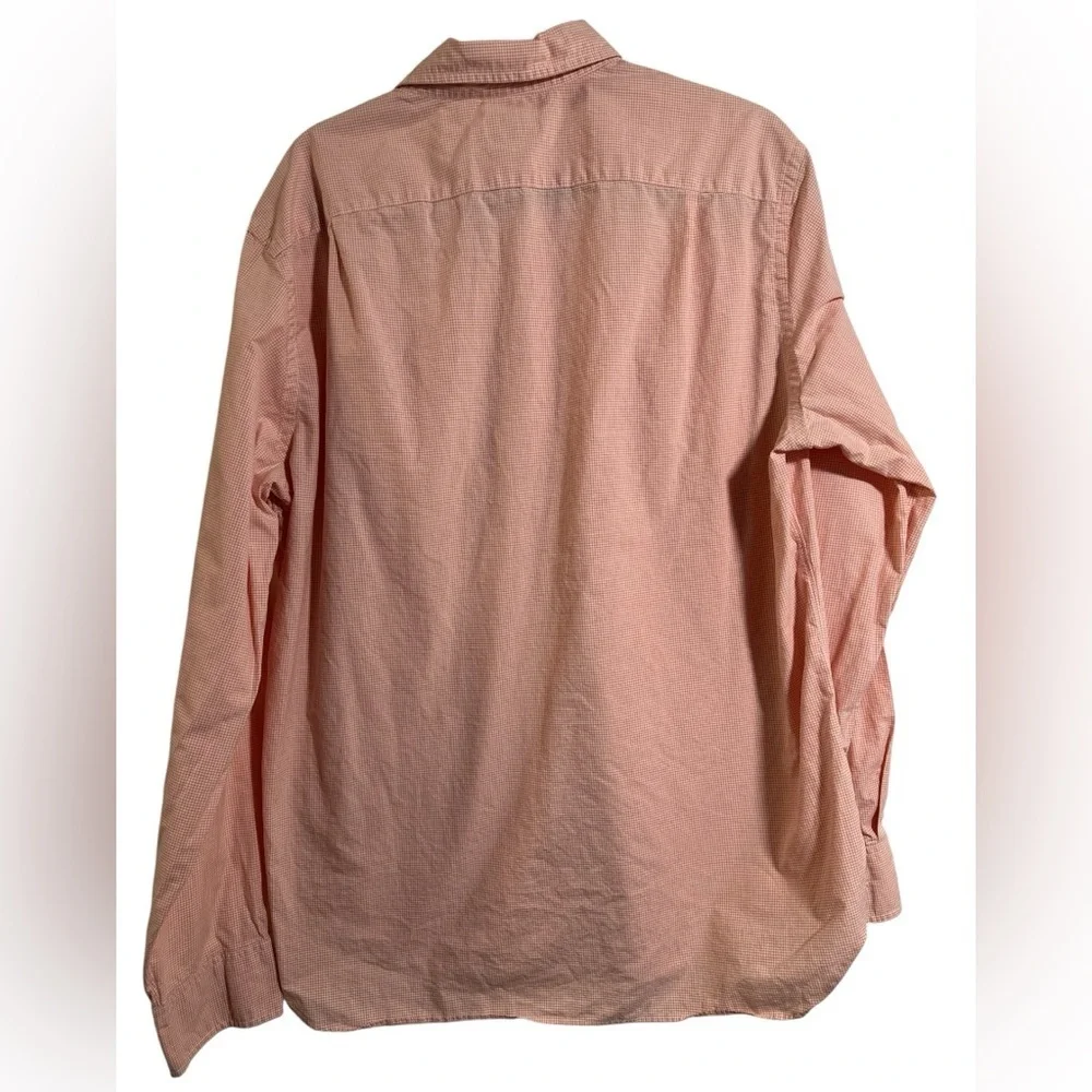 J. Crew Men's Gingham Light Coral Dress Button-Down Shirt